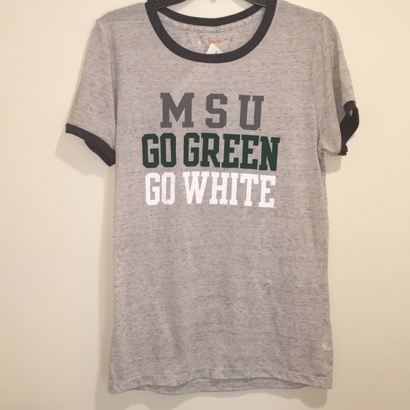 Michigan State Spartans Ringer Tee NWT - Picture 2 of 3